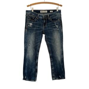 BKE Distressed Cropped Jeans